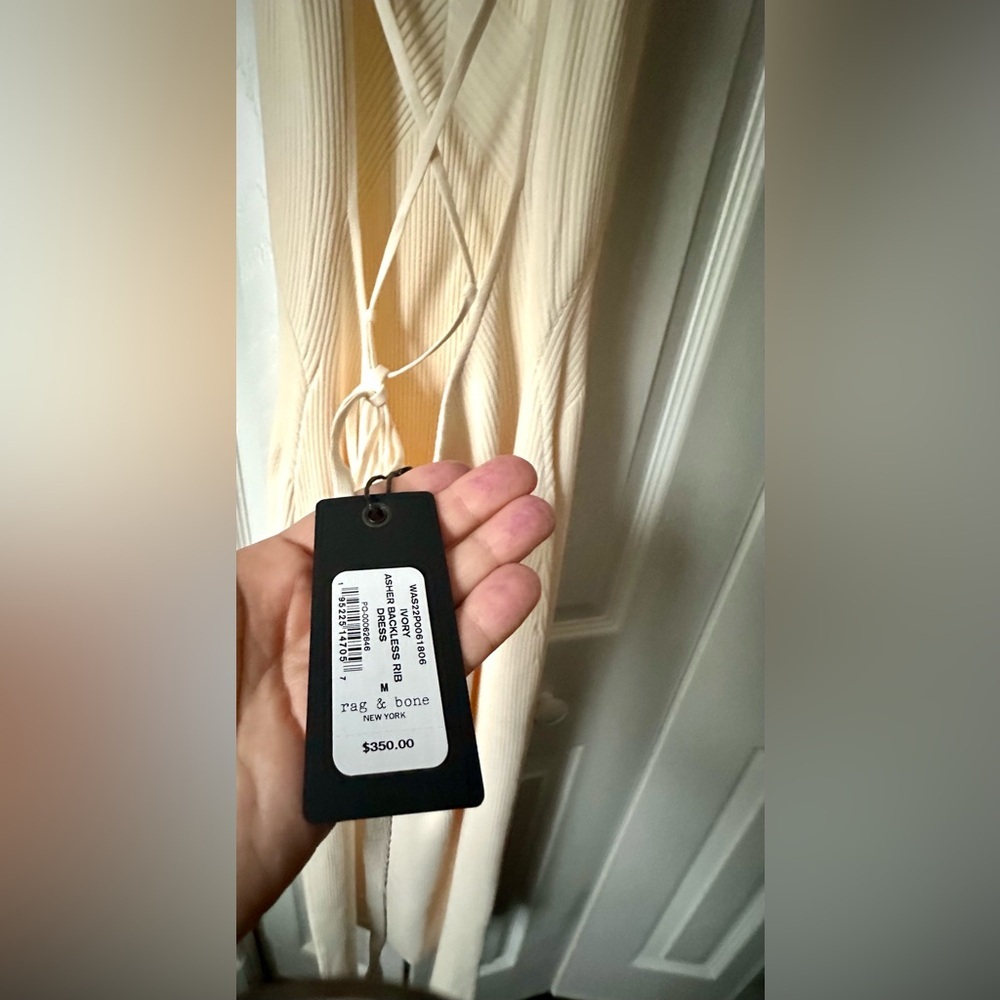 RARE RAG & BONE NWT Asher Ribbed Midi Dress— Size M - Picture 7 of 14